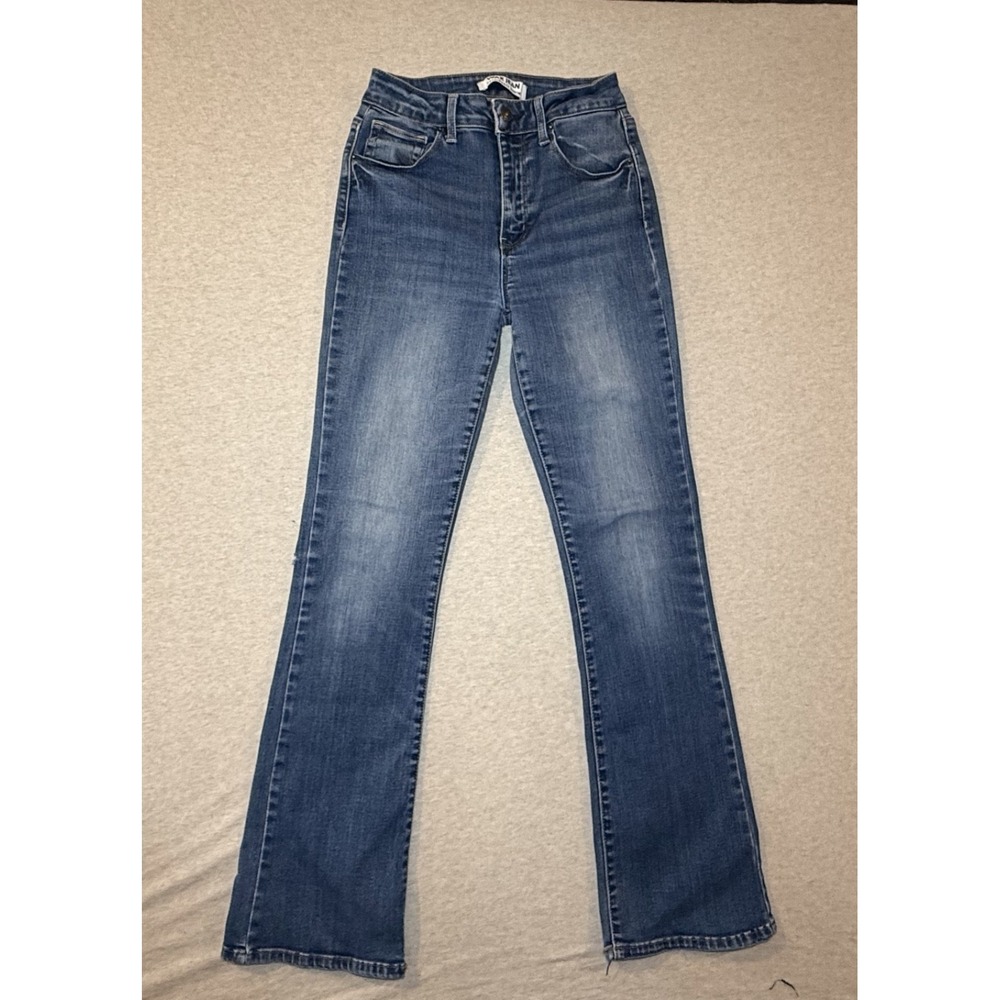 Wax Jean Collection Jeans Womens 3/26 Blue Bootcut Medium Wash Denim 22x30